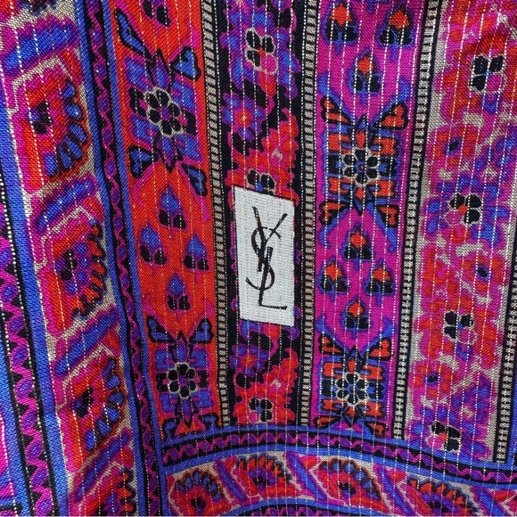 YSL colorful scarf - Picture 3 of 7
